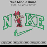 Nike Minnie Xmas Embroidery