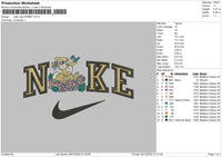 Nike Miss Rabbit Embroidery File 6 sizes