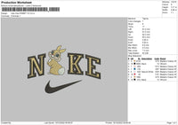 Nike Miss Rabbit V2 Embroidery File 6 sizes