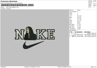 Nike Mortic A Embroidery File 6 sizes