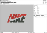 Nike Negative Swoosh Embroidery File 6 sizes