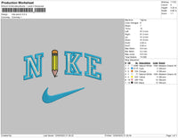 Nike Pencil Embroidery