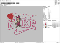 Nike Piglet Balloon Embroidery