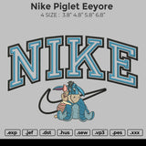 Nike Piglet Eeyore Embroidery File 4 size