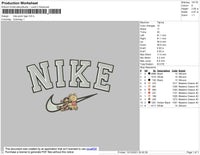 Nike Pooh Tiger Embroidery