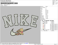 Nike Pooh Tiger Embroidery