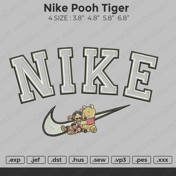 Nike Pooh Tiger Embroidery