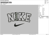 Nike Racing Embroidery File 6 sizes