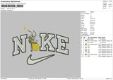 Nike ray Embroidery File 6 sizes