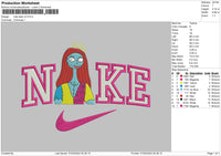 Nike Sally V2 Embroidery File 6 sizes