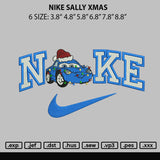 Nike Sally Xmas Embroidery File 6 sizes