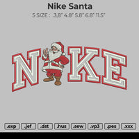 Nike Santa Embroidery