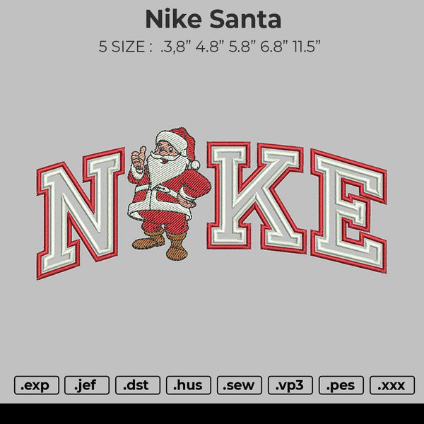 Nike Santa Embroidery