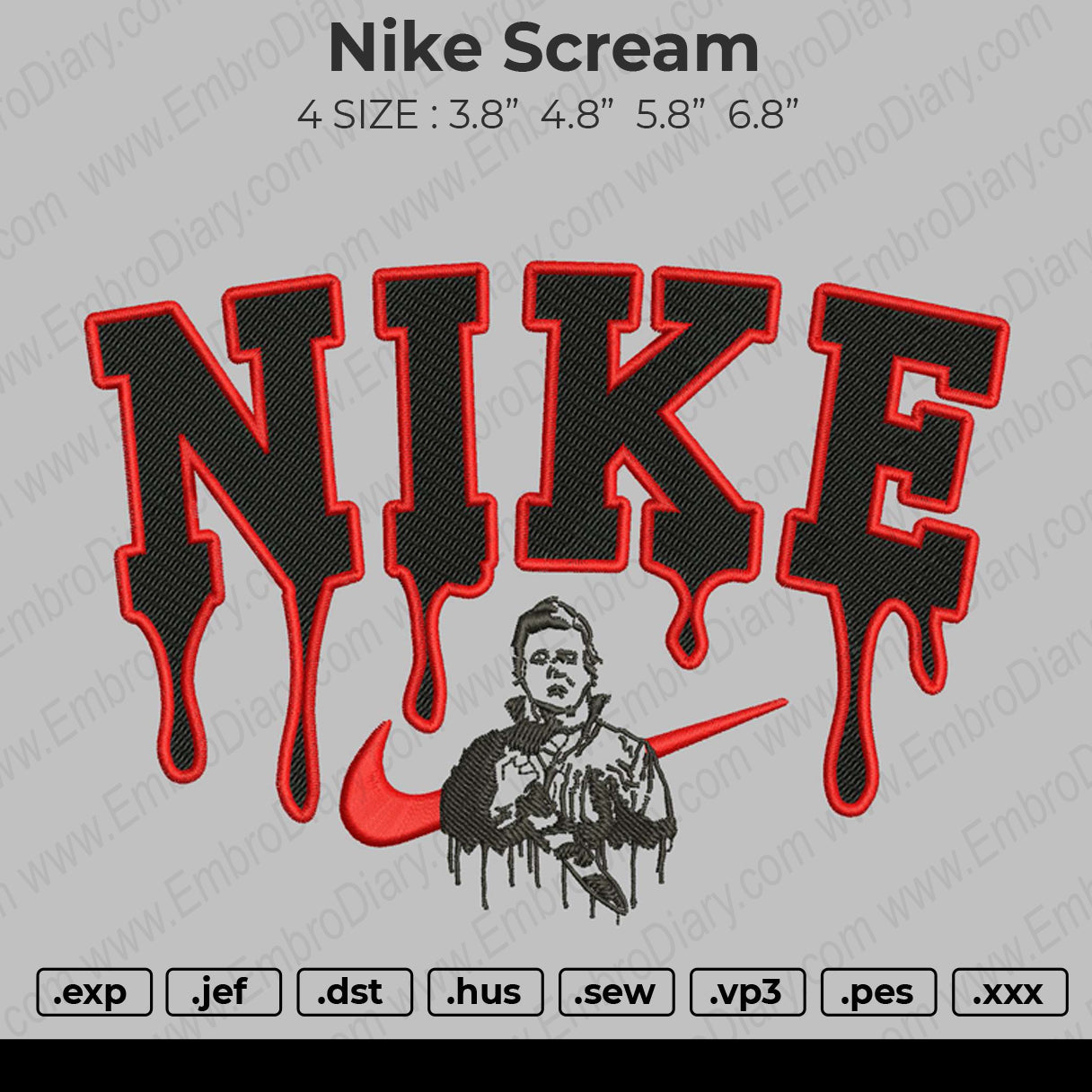 Nike Scream Embroidery – embrostudio