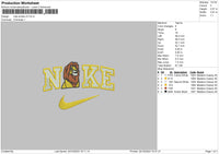 Nike Simba V3 Embroidery File 6 sizes