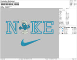 Nike Smurf Embroidery