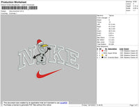 Nike Snowman Embroidery