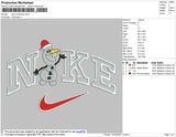 Nike Snowman Embroidery