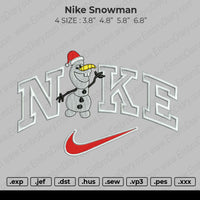 Nike Snowman Embroidery