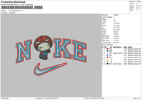 Nike Spiderkitty Embroidery File 6 sizes