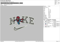 Nike Spider Chibi V2 Embroidery File 6 sizes