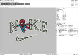 Nike Spider Chibi V2 Embroidery File 6 sizes