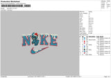 Nike Stitch Xmas V4 Embroidery File 6 sizes