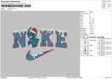 Nike Stitch Xmas V4 Embroidery File 6 sizes