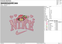 Nike Strawberry Embroidery File 6 sizes