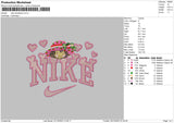 Nike Strawberry Embroidery File 6 sizes