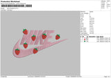 Nike Strawberry Embroidery File 6 sizes