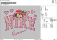 Nike Strawberry Embroidery File 6 sizes