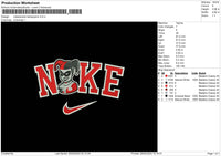 Nike Swoosh Herley Embroidery File 6 sizes