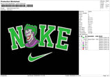 Nike Swoosh Joker Embroidery File 6 sizes