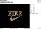 Nike Swoosh Leopard Embroidery