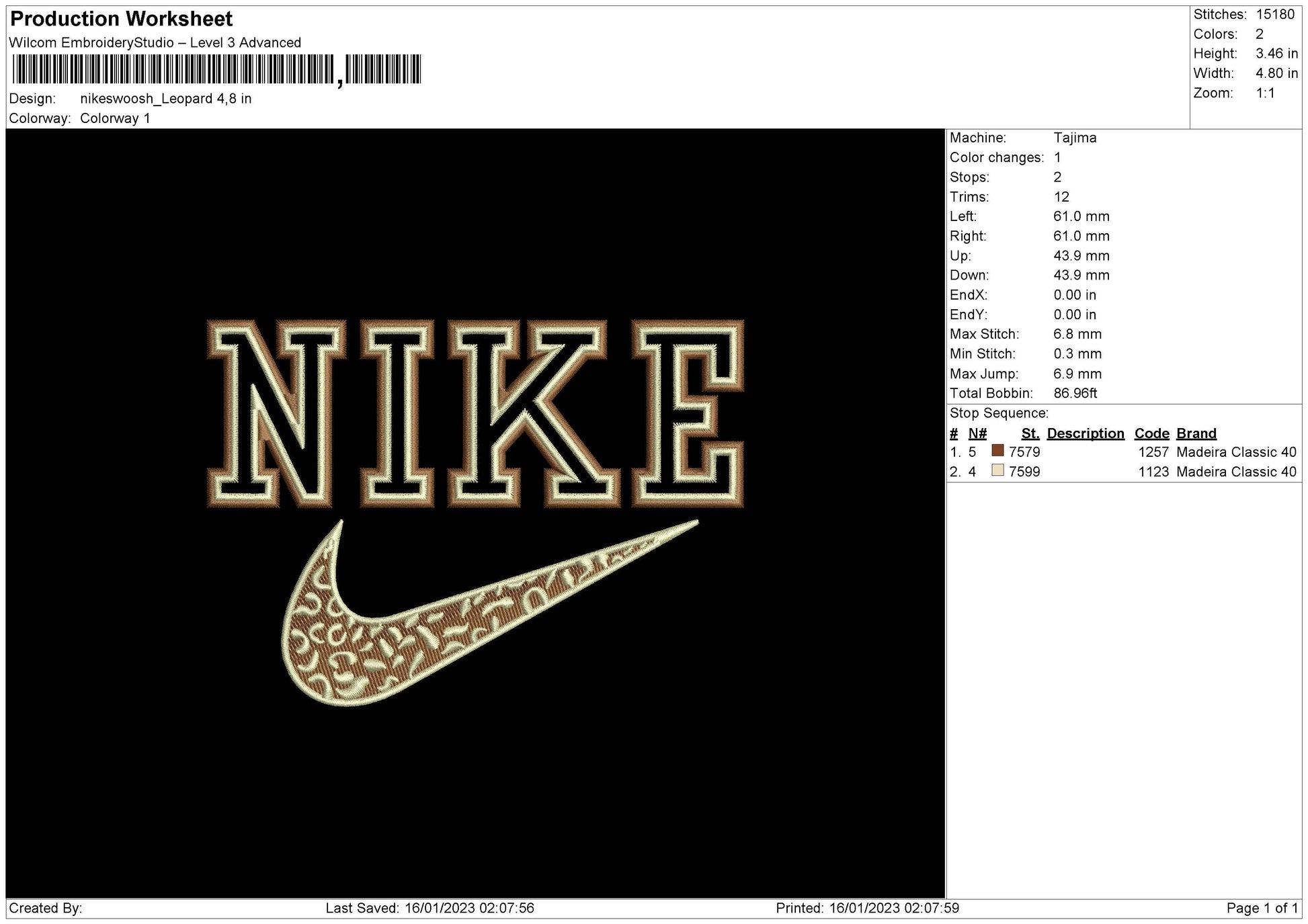 Nike Swoosh Leopard Embroidery – embrostudio