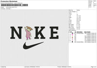 Nike Swoosh Boo Embroidery