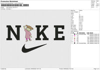 Nike Swoosh Boo Embroidery