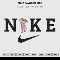 Nike Swoosh Boo Embroidery