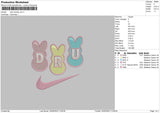 Nike Bunny Dru Embroidery File 6 sizes