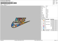 Nikeswoosh Goku Embroidery File 6 sizes