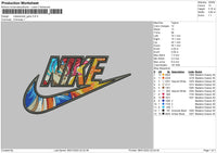 Nikeswoosh Goku Embroidery File 6 sizes