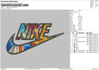 Nikeswoosh Goku Embroidery File 6 sizes