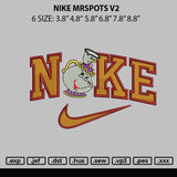 Nike Mrspots V2 Embroidery File 6 sizes