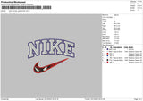 Nike Swoosh Spider Embroidery File 6 sizes