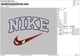 Nike Swoosh Spider Embroidery File 6 sizes