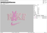 Nike Swoosh Rabbit Love Embroidery File 6 sizes