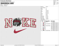 NIKE TATO Embroidery File 6 sizes