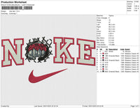 NIKE TATO Embroidery File 6 sizes