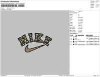 Nike Tiger Embroidery